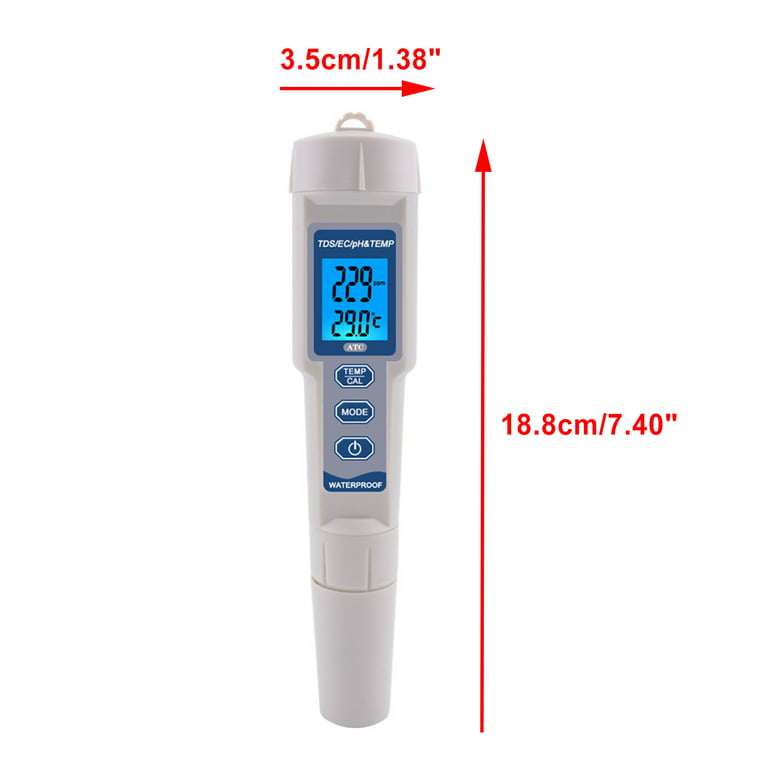 Testeur pH/EC/TDS/°C waterproof
