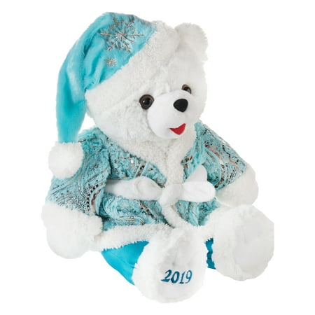 Holiday Time 2019 Snowflake Teddy Bear, Blue