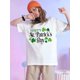 thumbnail image 1 of Camiseta De Verano MujerSt. Patrick's Day Clover Print T-shirt, Casual Short Sleeve Crew Neck Top For Spring & Summer, WomenCamisetas de verano para mujer, manga corta, cuello redondo, casual, lindo, 1 of 7