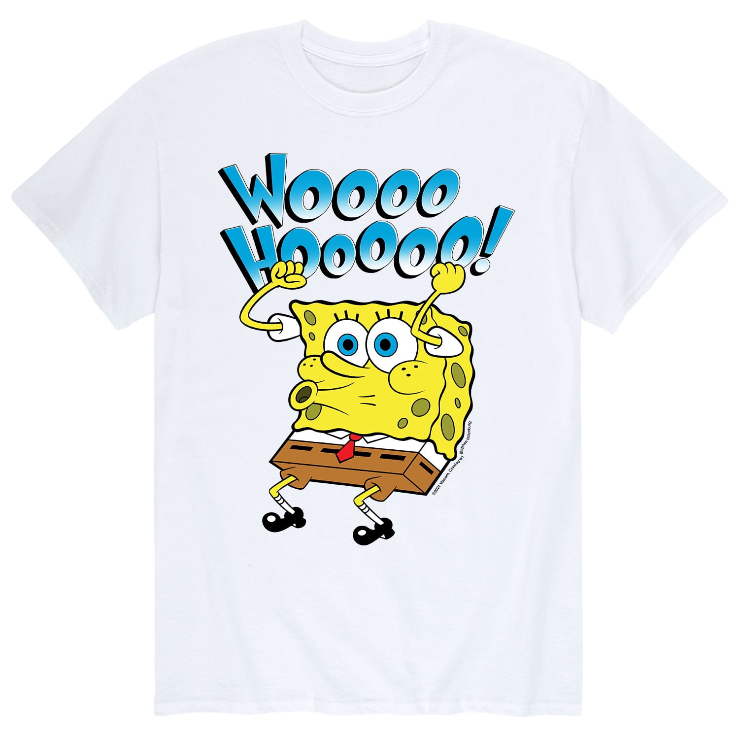 SpongeBob SquarePants Woooo Hoooo! Men's Short Sleeve Graphic T