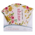 thumbnail image 4 of With Love Inspirational Face Mask, Let Your Light Shine Pink/Yellow Floral, 4 of 5