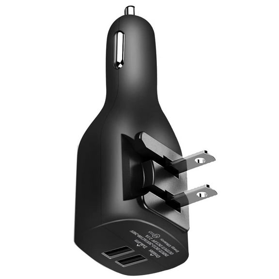 Car Home Charger for Motorola Moto G Play (2023) Phone - 2-Port USB 2-in-1 Power Adapter DC Socket Compatible With Moto G Play (2023)