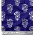 thumbnail image 1 of Soimoi Rayon Fabric Skull Block Fabric Prints by Yard 42 Inch Wide, 1 of 1