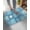 Blue, variant on Luxury Plush Bathroom Rugs Mat, Blue Coastal Soft Shaggy Bath Carpet, Starfish Shell Coral Palm Trees Conch Ocean Non-Slip Floor Mat for Kitchen, Bedroom, 24"x35"