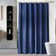 thumbnail image 1 of Cortina de Ducha de 180 x 200 cm con 12 Ganchos de Secado rápido (Azul Oscuro), Tela de poliéster Impermeable Lavable a máquina, Cortinas de baño JM, 1 of 5