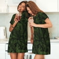 thumbnail image 4 of Sikiie Christmas Tree Branches Print Women's Short-sleeved Nightdress, Round Neck Pullover Nightdress Pajamas Summer Home Wear, 4 of 6