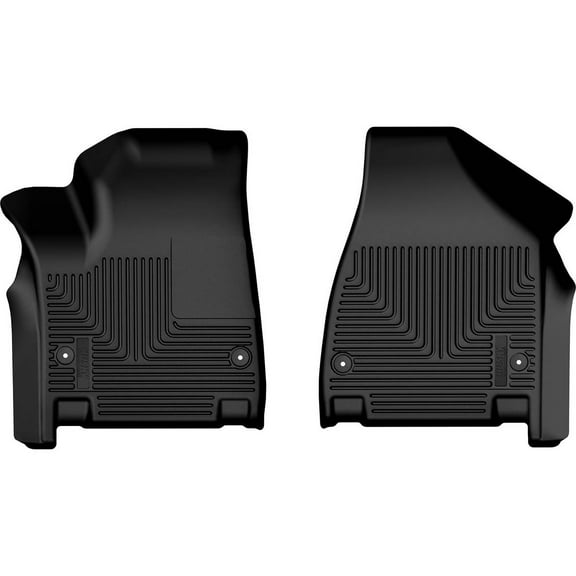 Husky Weatherbeater Floor Mats Fit 2020-2025 Chrysler Pacifica Hybrid Touring/LTD Front Black 2 Pc