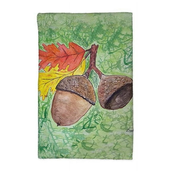 Betsy Drake KT1389 16 x 25 in. Drakes Acorns Kitchen Towel