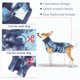 thumbnail image 4 of Traje de recuperación único para perros, traje postquirúrgico, ropa para heridas abdominales y condiciones de la piel, azul grande, 4 of 7