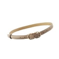 thumbnail image 2 of ITSAME Womens Leater Belt, Adjustable Skinny Pin Buckle Ladies Elegant Tight Belt Khaki Free Size, 2 of 5