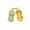 Green, variant on 60 Pcs Dumb gold Enamel Luck Peanut Charms Pendant 18X8MM Y-52-Green