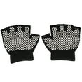 thumbnail image 2 of Guantes de Medio Dedo Bling Bling para Mujer Fitness Color Negro, 2 of 9