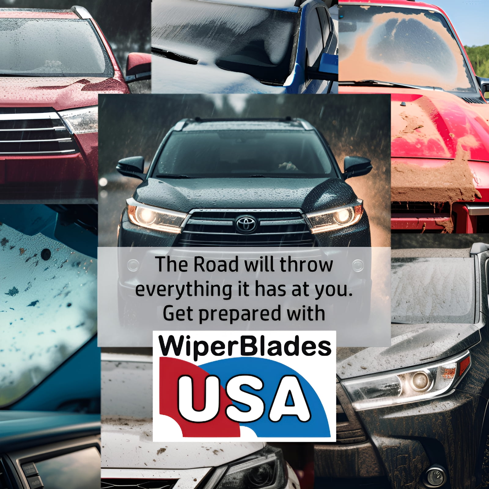 WiperBladesUSA Gold 22" & 22" (Set of 2) Beam Wiper Blades High Performance Automotive Replacement Windshield Wipers For My Car, Easy DIY Install & Multiple Arm Types