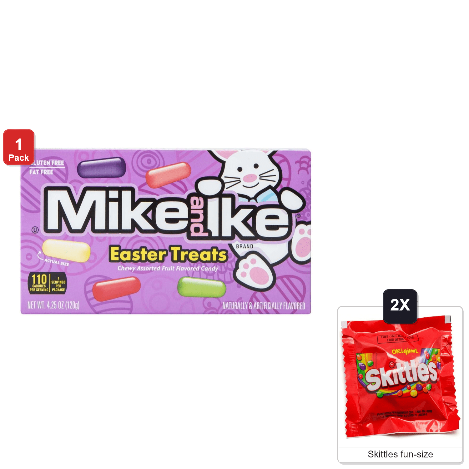Mike & Ike MegaMix 10 Flavors 5 oz Bag with Blue Raspberry Flavor
