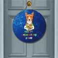 thumbnail image 2 of Autism Awareness Basenji Accept Understand Love Round Wood Sign African Barkless Dog Lover Hanging Wall Home Decor - 12003, 2 of 5