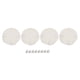 thumbnail image 1 of 4 juegos de botones redondos de metal DIY equipaje jeans bolsa artículos de cuero decoración accesorios plata B01-51-52052, 1 of 8