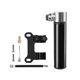 thumbnail image 2 of Minibomba para bicicleta de 120 PSI, bomba para neumáticos CNC de alta presión, fácil bombeo, inflado rápido, cilindro telescópico, compacta, para Negro y soporte, 2 of 8