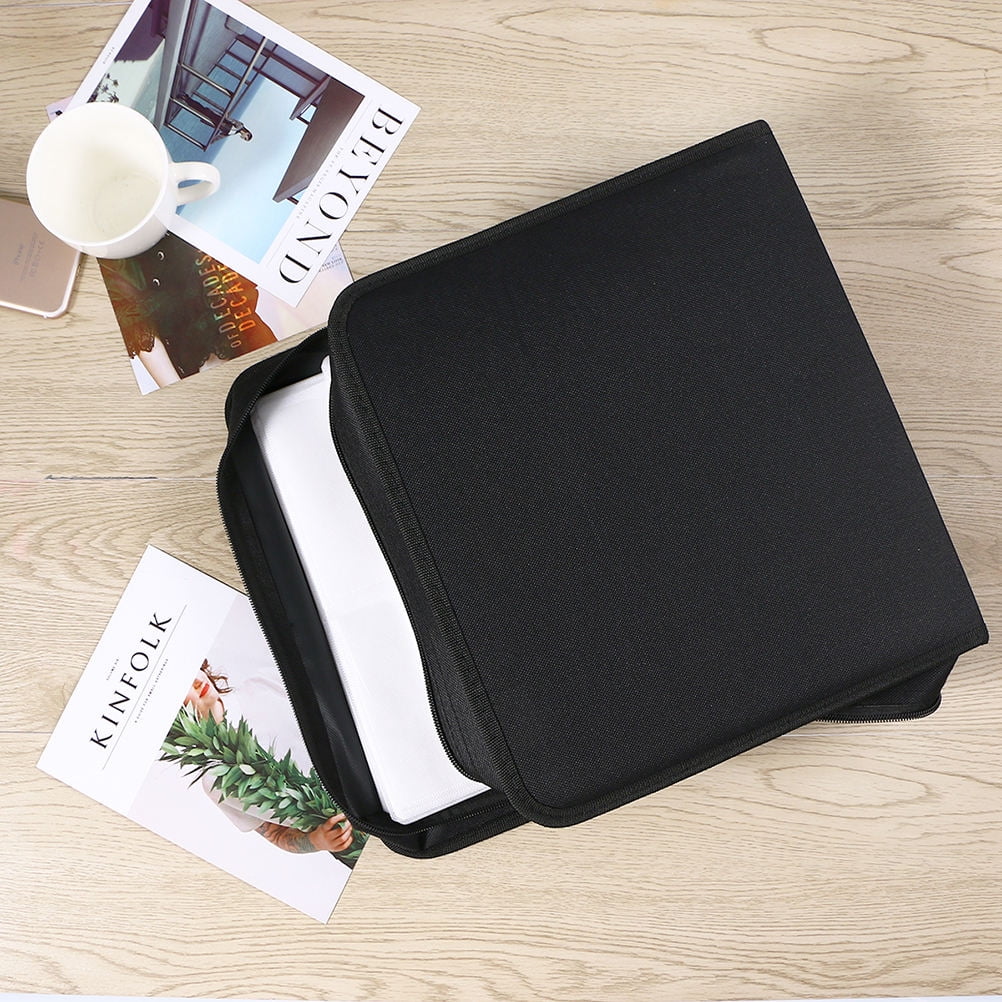 FELTECHELECTR 1Set CD DVD Case Black Color Rectangular Shape For Media Organization And Storage Portable