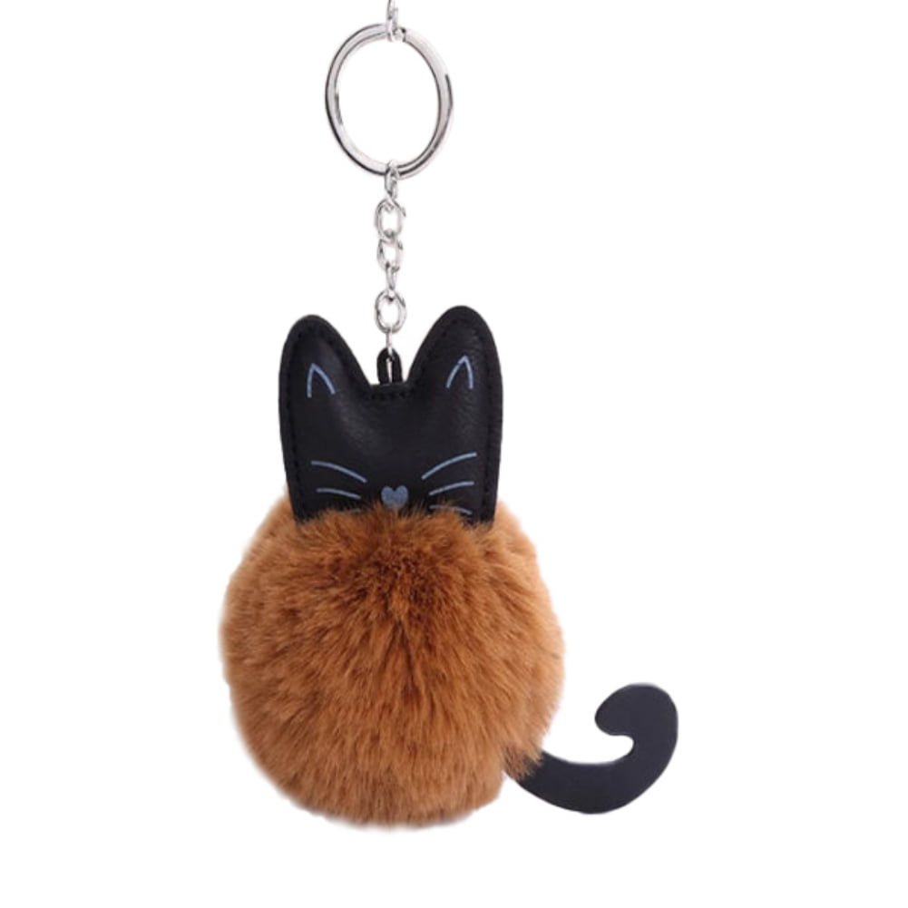 Lovely Cartoon Cat Key Rings Chains Pendant Ornament For Bag Car Keychain GUUM 