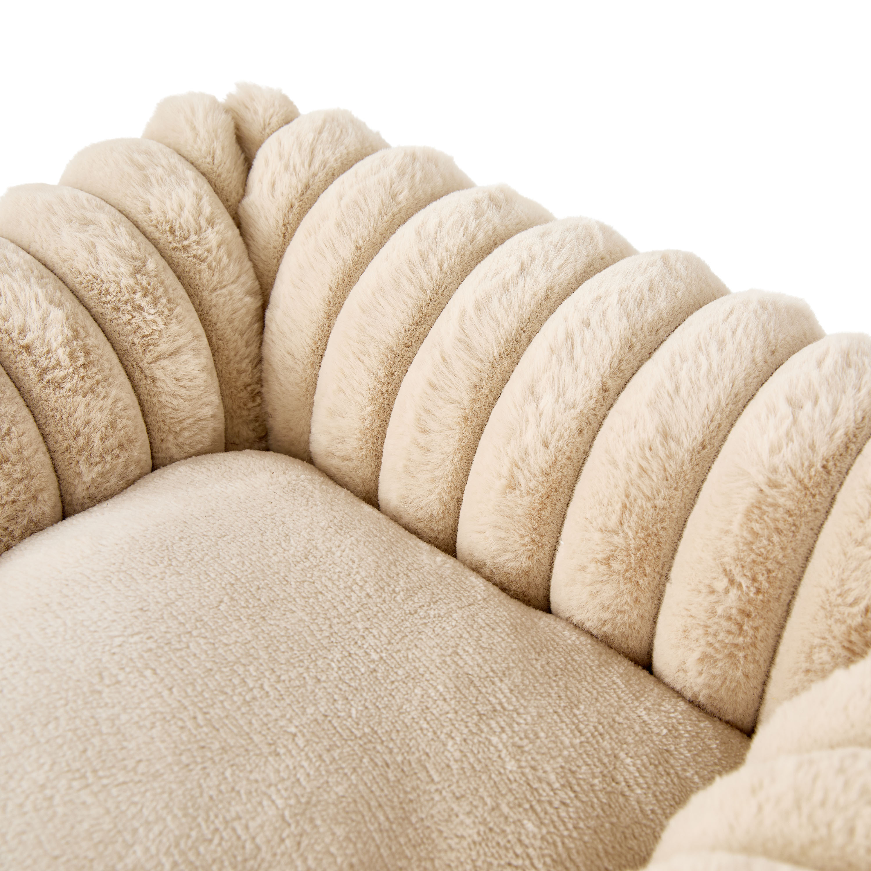 Vibrant Life Small Thick Corduroy Plush Bolster Dog Bed, Tan, 17" x 21"
