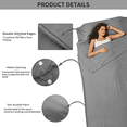 thumbnail image 2 of Ultralight Sleeping Bag Liner, Travel Sleeping Sheet Breathable Cooling Lightweight, Silky Soft Quick-Drying Sleep Sack for Camping, Backpacking, Hotel Stays, Hostels, Outdoor Hiking & Travel, 2 of 6