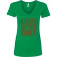 thumbnail image 3 of Inktastic I Like Playing in the Dirt Women's V-Neck T-Shirt, 3 of 5