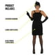 thumbnail image 3 of Disfraz Fun Shack Flapper Decades negro para mujer, talla XL, 3 of 4