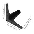 thumbnail image 2 of Raindrops 4Pcs Black Metal Coffee Table Legs Strong Bearing Capacity Triangle Sofa Legs Set, 2 of 8