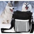 thumbnail image 2 of Bolsa de golosinas para perros, bolsa de entrenamiento para perros, riñonera portátil para mascotas con cinturón ajustable desmontable y correa para el hombro (negro) oso de fresa Electrónica, 2 of 5