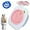 pink, variant on ABPETE Cat Toilet Trainer Kit - Teach Kitty to Use Toilet, Removable Design, Easy Cleaning Design, Universal Reusable Environmentally Friendly Cat Trainer for Pet Cleaning (Blue)