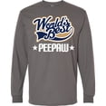 thumbnail image 3 of Inktastic Peepaw Grandfather Long Sleeve T-Shirt, 3 of 5