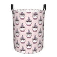 thumbnail image 2 of Goofa Cute Cupcake Printed Circular Hamper,Laundry Basket with Handles,Storage Baskets Foldable,Large Capacity Laundry Hamper-Small, 2 of 8