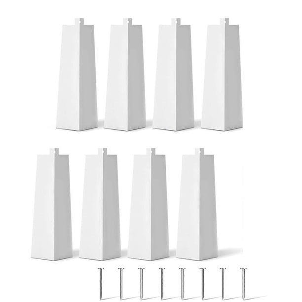 8 Pcs Aluminum Siding Corners 8 Inch Outside White Siding Corner Caps Smooth Siding Aluminum Corner