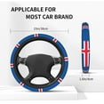 thumbnail image 4 of 15 Inch Elastic Steering Wheel Cover Iceland Flag Steering Wheel Cover Universal Neoprene Steering Wheel Covers Protector, 4 of 6