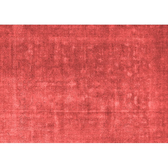 Ahgly Company Indoor Rectangle Oriental Red Industrial Area Rugs, 7' x 10'