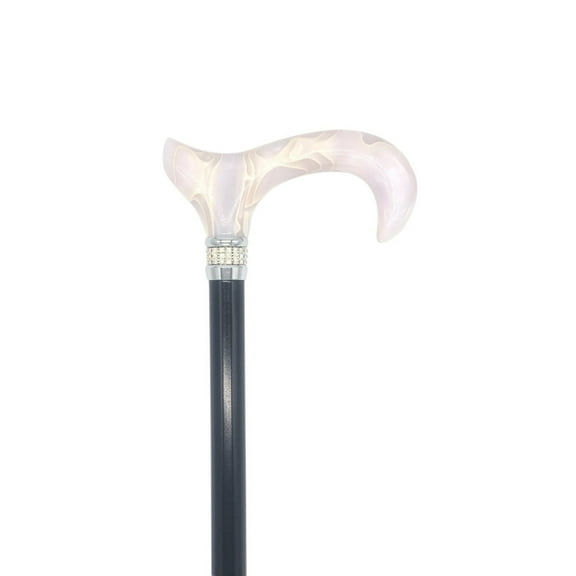 Classy Walking Canes Adjustable Elegant Black and White Canes for Men and Women with Rhinestone Collar