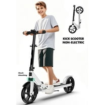 LNOW Foldable Kick Scooter-8 in Big Wheels for Kid, Teens & Adults, 4 Adjustable Levels, Max Load 240lbs,Lightweight