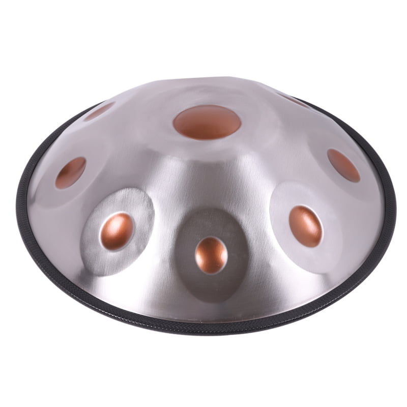 18IN Kurd D Minor 9 Notes Handpan Drum 440HZ Percussion Instrument Steel Tongue Drum