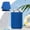 Blue, variant on Lunxisen 1 Pcs Plastic Can Cooler Sleeves Standard Drink Can Covers Foldable Insulated Holders for Carbonated Drinks Beer Beverage Cans for Party Event(330ml)