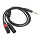 thumbnail image 5 of Cable Divisor En Y De 1/4 De Pulgada A Dos XLR Macho, Cable Estéreo De 6,35 Mm, Cable Adaptador No Balanceado De 2 XLR Macho A Un Cuarto De Pulgada, 5 of 7