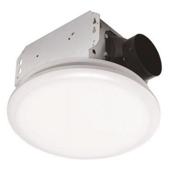 Homewerks Faucet 7141-80 80 CFM 1.5 Sones Light & Fit Ceiling Mount Bathroom Exhaust Round Fan with LED Light