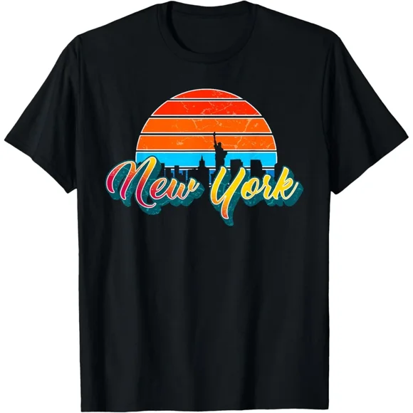 New York City NY Pride I Love New York Vintage City Retro Unisex T-shirt Y709, S-5XL