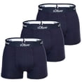 thumbnail image 1 of s.Oliver Calzoncillos para hombre, paquete de 3 - Boxer Briefs, Algodón Stretch Marina XXL, 1 of 3