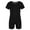 Black, variant on TiaoBug Kids Girls Short Sleeves Ballet Dance Gymnastics Leotard Yoga Sports Jumpsuit Unitard Blue 8