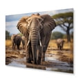 thumbnail image 2 of Designart "Majestic Guardian Elephant" Animals Metal Art Living Room, 2 of 5