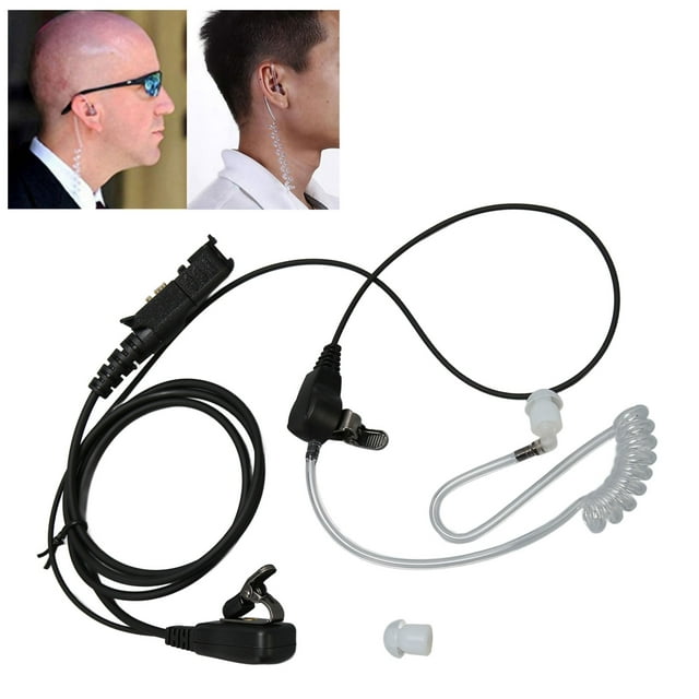 Talkie Earpiece, Hands Free PU Wire Professional Two Way Headset Clear Sound With PTT Mic For XPR3000 For XPR3300e For XPR3500e