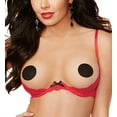 thumbnail image 2 of Women's Dreamgirl 9763 Stretch Lace Open Cup Underwire Shelf Bra (Black 38), 2 of 4