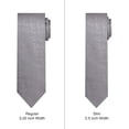thumbnail image 3 of Jacob Alexander Men's Woven Floral Pattern Regular Neck Tie - Gray, 3 of 7