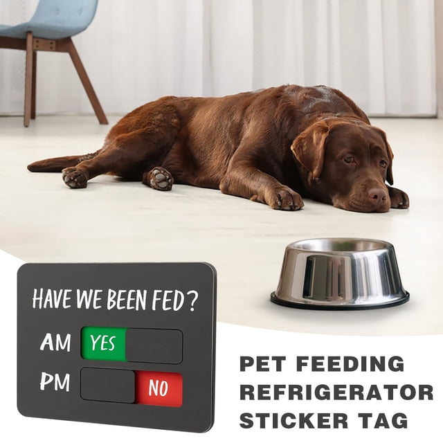 Aimant de Rappel pour Alimentation d'Animaux pour Réfrigérateur avec Indicateur « Yes No Slider » Construction en Acrylique 1 Pce