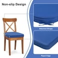 thumbnail image 5 of Aoodor Outdoor Chair Pads, 20"W x 19"D Patio Seat Cushion Set of 4, Fade-Resistant Polyester, Navy Blue, 5 of 9